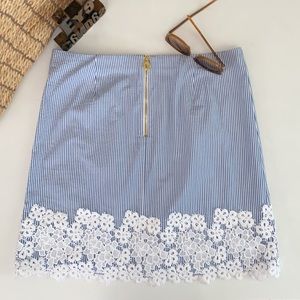 🌺DRAPER JAMES ‘Sarabeth’ Seersucker Mini Skirt